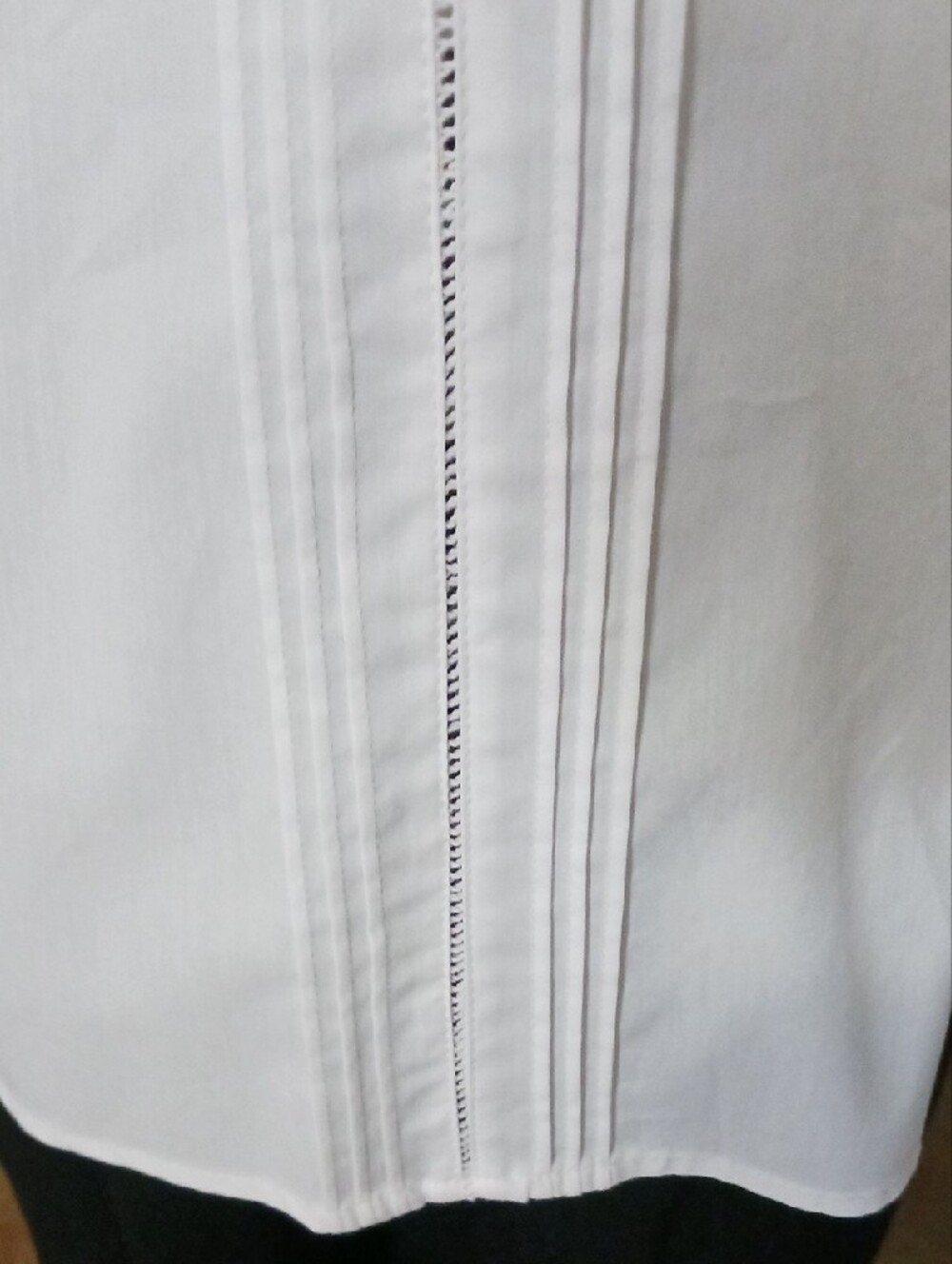 Christopher & Banks- Women's White Pintuck Button-Down Shirt - Picture 11 of 14